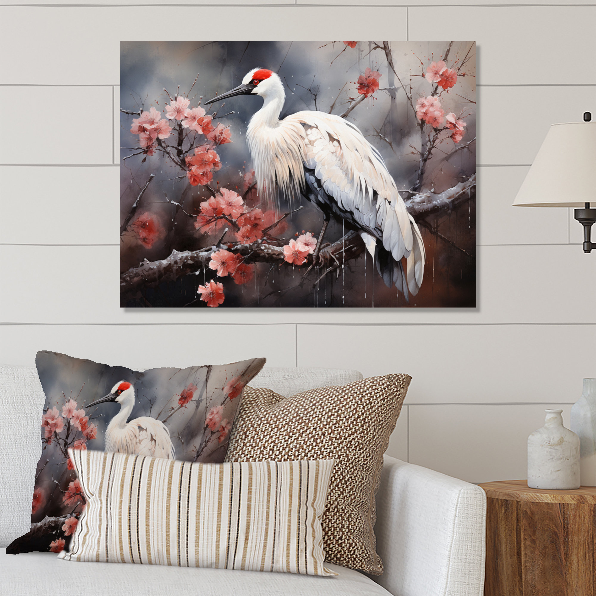 Winston Porter " China Art Redcrowed Crane II " Wayfair